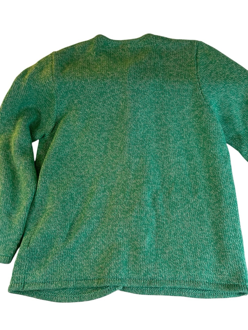 L.L. Bean Women's green Marled Button-Front Cardigan XL - Picture 2 of 10